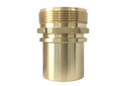 Racor Tankwagen - espiga caña lisa rosca macho con cuello de seguridad